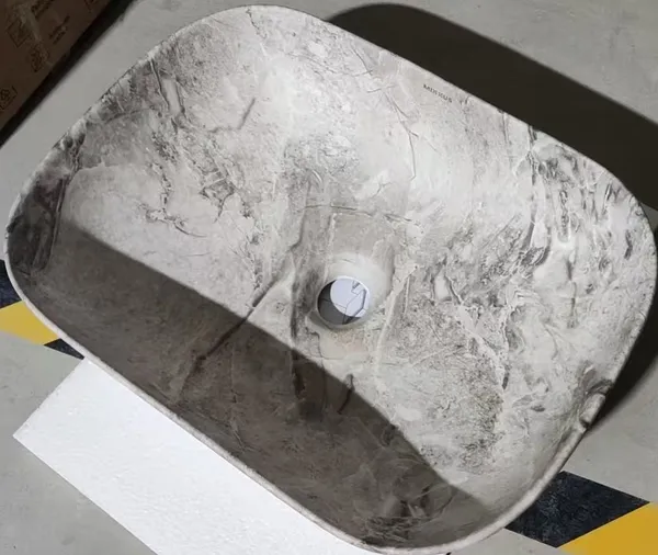 Раковина накладна MIXXUS PREMIUM DIVERSE-0113 MARBLE 455х325х135mm (MP6544)