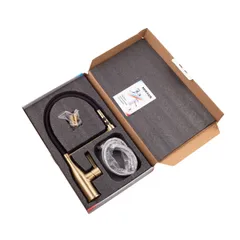 Змішувач для кухні Mixxus Premium Summer 017 BRUSHED GOLD REFL.BLACK (MI6964)