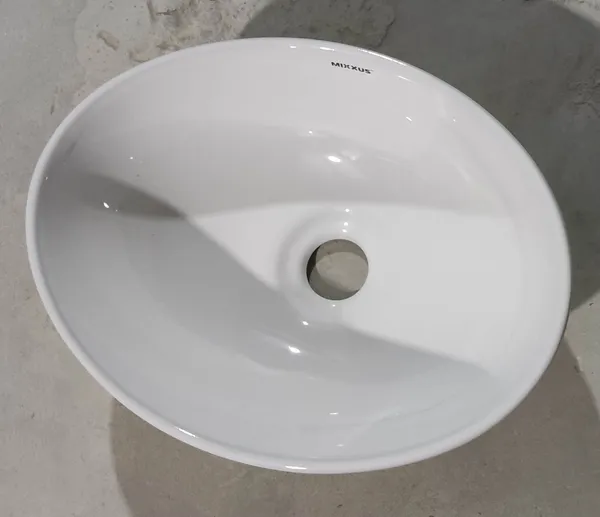 Раковина накладна Mixxus Premium ELLIPSE-0107 345х265х120mm (MP6525)