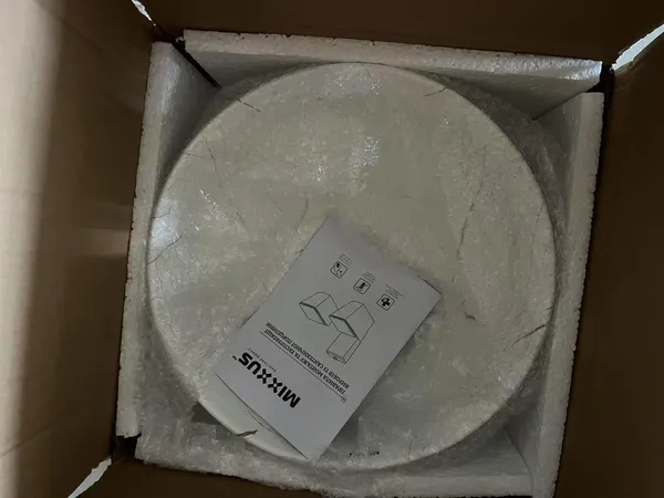 Раковина накладна Mixxus Premium WAVE-0102 MARBLE 370х370х130mm (MP6528)