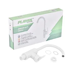 Змішувач для кухні Plamix Diego-011 White (без підведення) (PM0657)