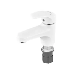 Змішувач для умивальника  Plamix Fidel-001 SET White (з підведенням) (PM0659)