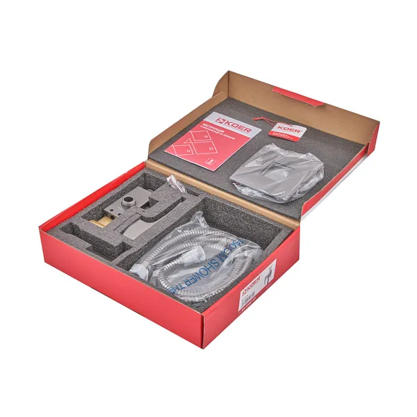 Змішувач для гігієнічного душу вбудований Koer KB-23007-07 (Колір графіт) (KR5163)