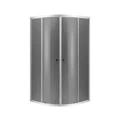 Душова кабіна з високим піддоном Mixxus PLAIN SCT01-90x90x195-GR SATIN сіре тоноване скло 4мм (MI6895)