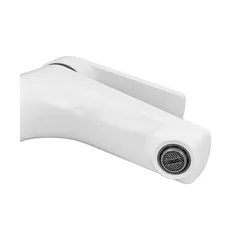 Змішувач для умивальника Plamix Lucas-001 SET White з підведенням (PM0706)