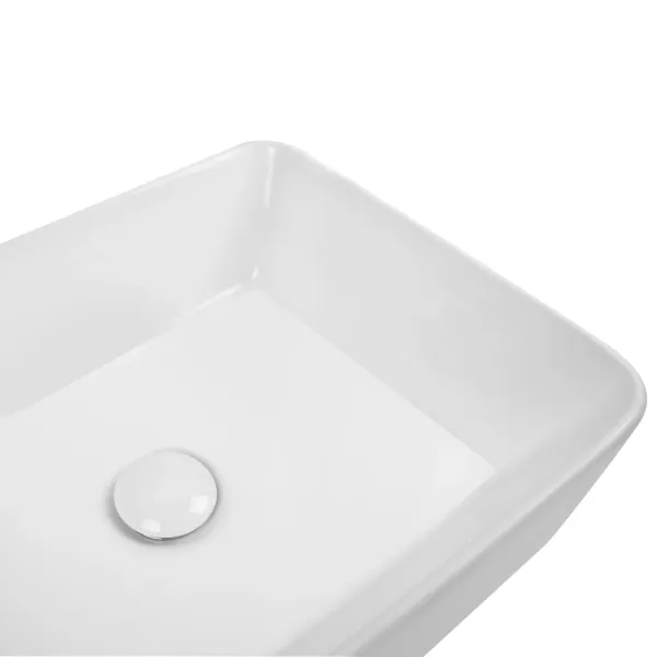 Умивальник накладний керамічний Mixxus Premium Quadro-0102 520x410x130mm (MP6488)
