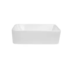Умивальник накладний керамічний Mixxus Premium Quadro-0102 520x410x130mm (MP6488)