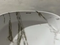 Раковина накладна Mixxus Premium DIVERSE-0104 MARBLE 370х370х135mm (MP6537)
