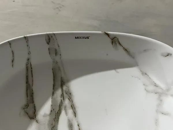 Раковина накладна Mixxus Premium DIVERSE-0104 MARBLE 370х370х135mm (MP6537)
