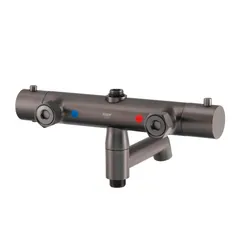 Душова колонна з термостатичним змішувачем Koer KB-57029-07 3 функції, колір графіт (KR5498)
