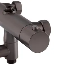 Душова колонна з термостатичним змішувачем Koer KB-57029-07 3 функції, колір графіт (KR5498)