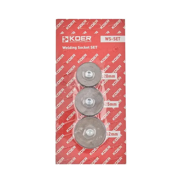 Комплект насадок KOER WS-SET для паяльника PPR (кол. синій) 20мм,25мм,32мм (KR5821)