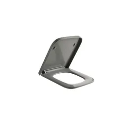 Сидіння-кришка для унітазу Mixxus Premium SEAT COVER QUADRO-2004 GRAY 425х358х32mm дюропласт (MP6686)