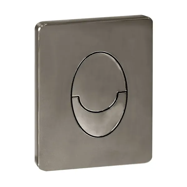 Панель змиву Koer KT-0606-07 157x198x10mm пластикова, кнопка закруглена (колір графіт) (KR5712)