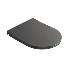 Сидіння-кришка для унітазу Mixxus Premium SEAT COVER ELLIPSE-TOPPER-2002 GRAY 425х360х25mm дюропласт (MP6684)