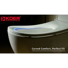 Унітаз-компакт ергономічний Koer TT-0201-T3 675x390x860mm система змиву TORNADO 3.0 (KR5613)