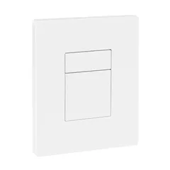 Панель змиву Koer KT-0607-03 157x198x10mm пластикова, кнопка квадратна (колір білий) (KR5714)