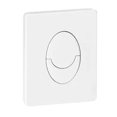 Панель змиву Koer KT-0606-03 157x198x10mm пластикова, кнопка закруглена (колір білий) (KR5713)