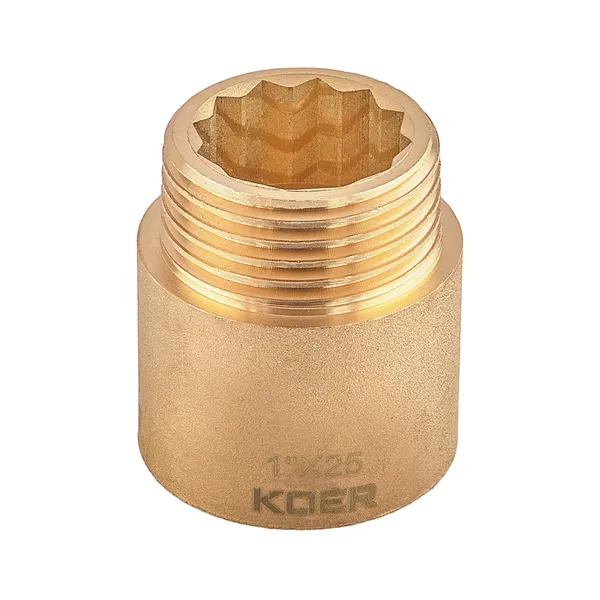 Подовжувач Koer KF.E10-25.WN - 1"-25мм без нікелю (KR5671)