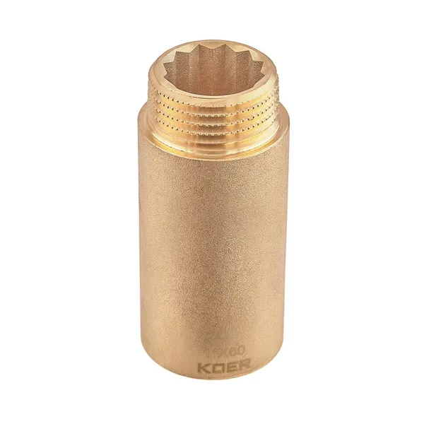 Подовжувач Koer KF.E10-60.WN - 1"-60мм без нікелю (KR5675)