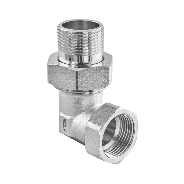 Згін американка Nolf NFC.521-10 - 1" кутовий нікельований (NF3238)