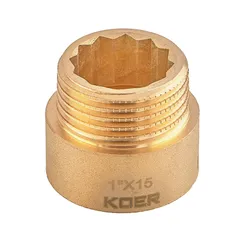 Подовжувач Koer KF.E10-15.WN - 1"-15мм без нікелю (KR5669)