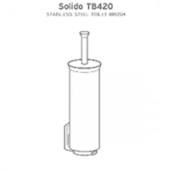 Щітка для унітазу настінна Rixo Solido TB420W (TB420W)