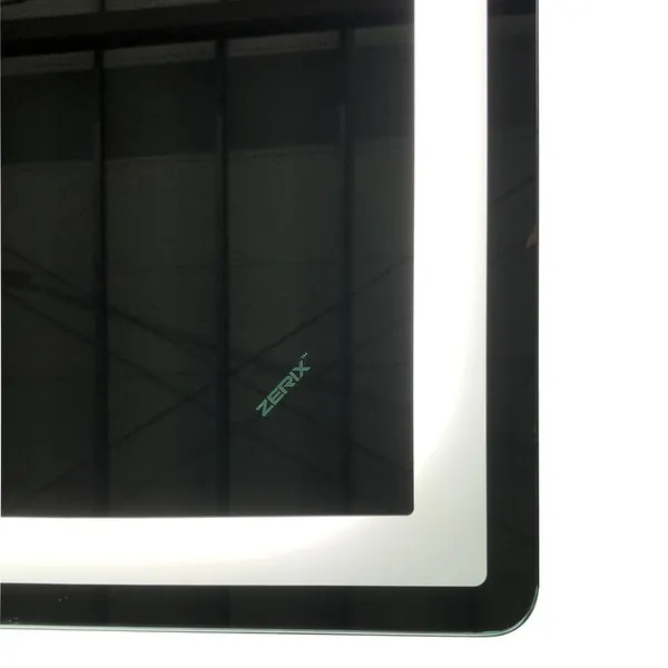 Дзеркало Zerix Sansa MR01-80x60-REVERSE з LED Touch, Anti-fog, димером, регулятором яскравості (ZX6049)