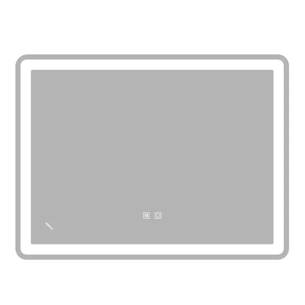 Дзеркало Zerix Mirra MR05-80x60-REVERSE з LED Touch, Anti-fog, димером, регулятором яскравості (ZX6056)