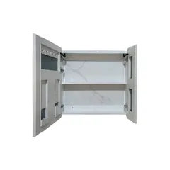 Дзеркальна шафка Mixxus Premium Olivary CM01-80x70x13 з LED Touch, димером, регулятором яскравості (MI8296)
