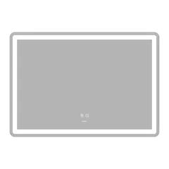 Дзеркало Zerix Mirra MR05-100x70 з LED Touch, Anti-fog, димером, регулятором яскравості (ZX6060)