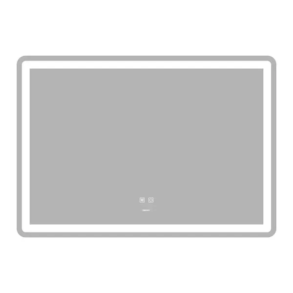 Дзеркало Zerix Mirra MR05-100x70 з LED Touch, Anti-fog, димером, регулятором яскравості (ZX6060)