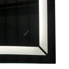 Дзеркало Zerix Kubix MR04-80x60-REVERSE з LED Touch, Anti-fog, димером, регулятором яскравості (ZX6054)