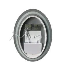 Дзеркало Zerix Fusion MV01-50x70 з LED Touch, Anti-fog, димером, регулятором яскравості (ZX6067)
