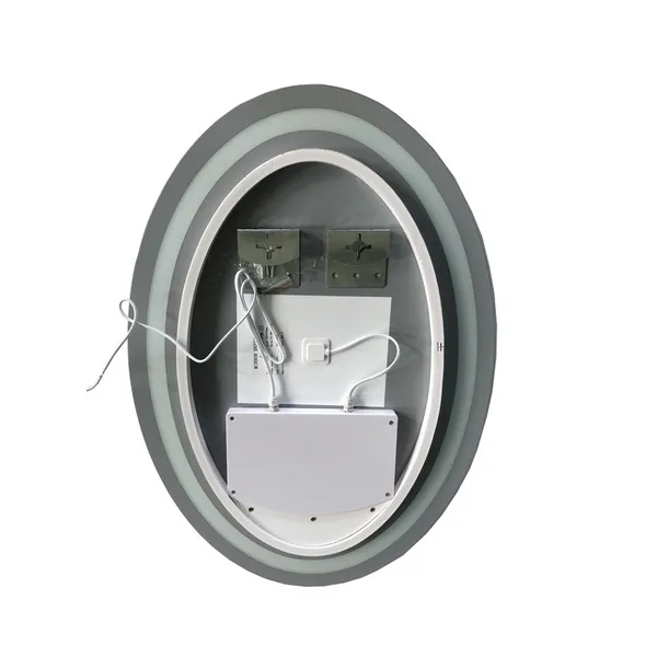 Дзеркало Zerix Fusion MV01-50x70 з LED Touch, Anti-fog, димером, регулятором яскравості (ZX6067)