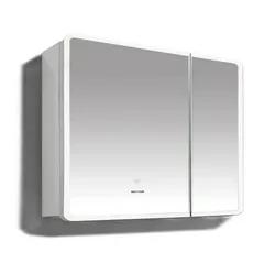 Дзеркальна шафка Mixxus Premium Olivary CM01-80x70x13 з LED Touch, димером, регулятором яскравості (MI8296)