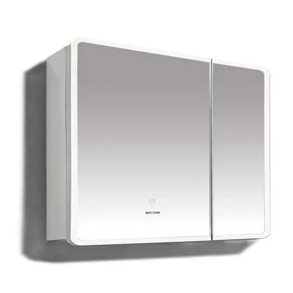 Дзеркальна шафка Mixxus Premium Olivary CM01-80x70x13 з LED Touch, димером, регулятором яскравості (MI8296)