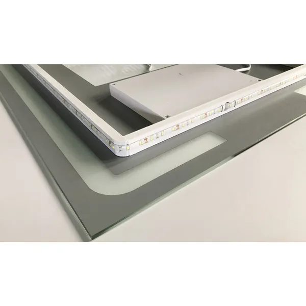 Дзеркало Zerix Prime MR02-50x80 з LED Touch, Anti-fog, димером, регулятором яскравості (ZX6052)