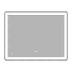 Дзеркало Zerix Mirra MR05-90x70-REVERSE з LED Touch, Anti-fog, димером, регулятором яскравості (ZX6059)