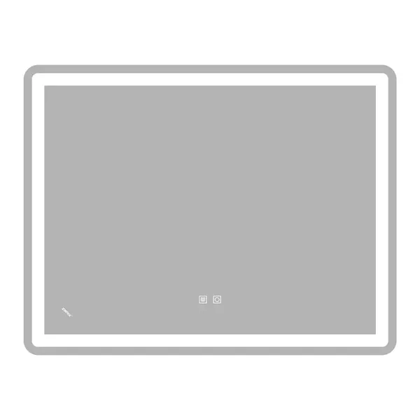 Дзеркало Zerix Mirra MR05-90x70-REVERSE з LED Touch, Anti-fog, димером, регулятором яскравості (ZX6059)