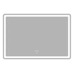 Дзеркало Zerix Mirra MR05-120x80 з LED Touch, Anti-fog, димером, регулятором яскравості (ZX6061)