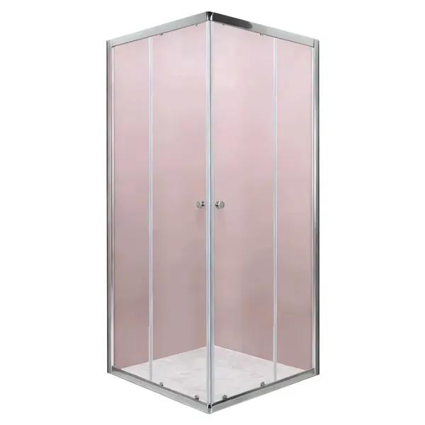 Душова кабіна без піддону Mixxus CUBIC SC01-90x90x185-TR CHROME прозоре скло 4мм NEW (MI8366)