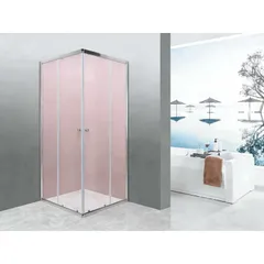 Душова кабіна без піддону Mixxus CUBIC SC01-90x90x185-TR CHROME прозоре скло 4мм NEW (MI8366)