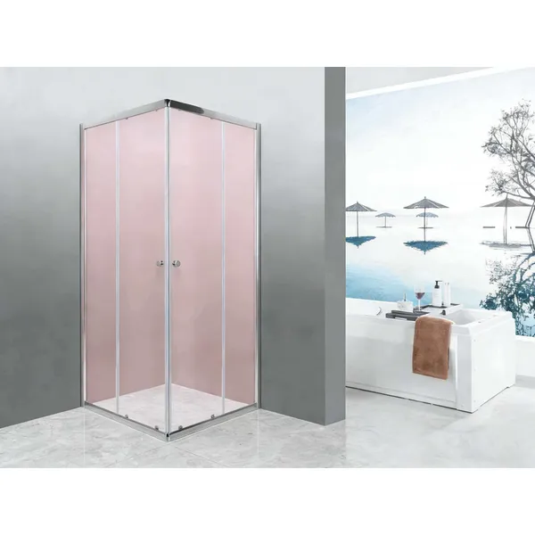 Душова кабіна без піддону Mixxus CUBIC SC01-90x90x185-TR CHROME прозоре скло 4мм NEW (MI8366)