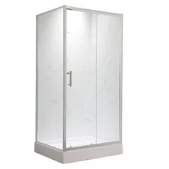 Душова кабіна з низьким піддоном Mixxus HARD SCT01-100x90x198-TR CHROME прозоре скло 5мм NEW (в 2 ящ) (MI8368)