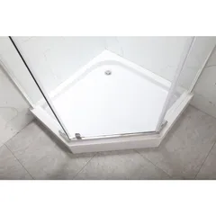 Душова кабіна з низьким піддоном Mixxus LINES SCT01-90x90x198-TR CHROME прозоре скло 6мм NEW (в 2 ящ) (MI8370)
