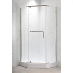 Душова кабіна з низьким піддоном Mixxus LINES SCT01-90x90x198-TR CHROME прозоре скло 6мм NEW (в 2 ящ) (MI8370)