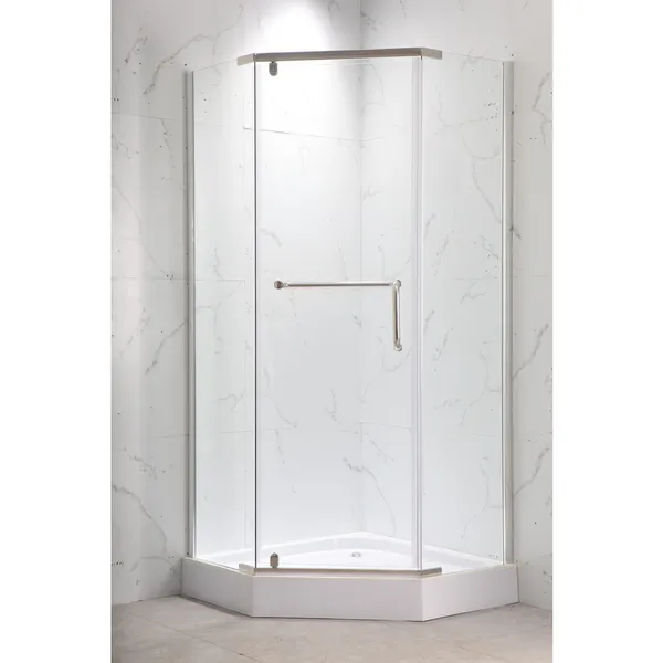 Душова кабіна з низьким піддоном Mixxus LINES SCT01-90x90x198-TR CHROME прозоре скло 6мм NEW (в 2 ящ) (MI8370)