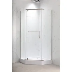 Душова кабіна з низьким піддоном Mixxus LINES SCT01-90x90x198-TR CHROME прозоре скло 6мм NEW (в 2 ящ) (MI8370)