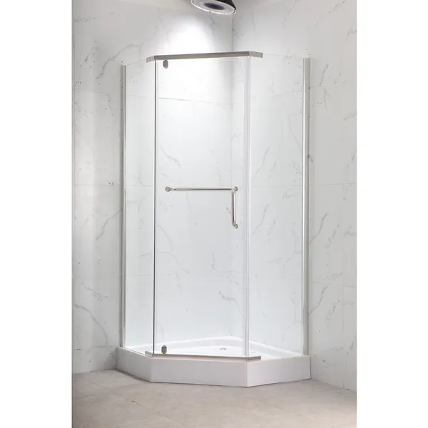 Душова кабіна з низьким піддоном Mixxus LINES SCT01-90x90x198-TR CHROME прозоре скло 6мм NEW (в 2 ящ) (MI8370)